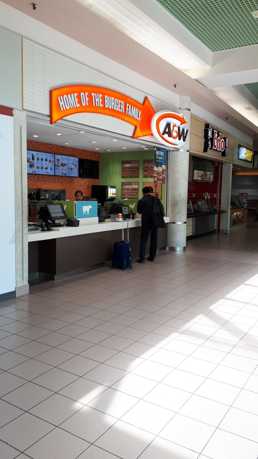 A&W Canada | YYC - Domestic Departures - Pre Security - Air Canada, 2000 Airport Rd NE, Calgary, AB T2E 6W5, Canada | Phone: (403) 291-1999