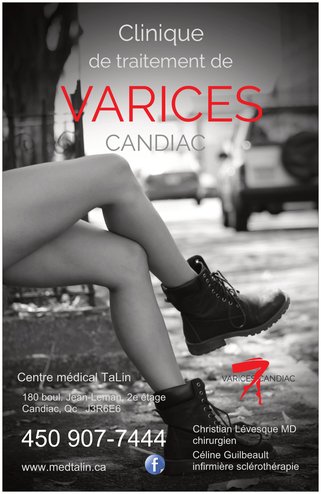 VARICES CANDIAC | 180 Boul Jean-Leman 2e étage, Candiac, QC J6R 6E6, Canada | Phone: (450) 907-7444