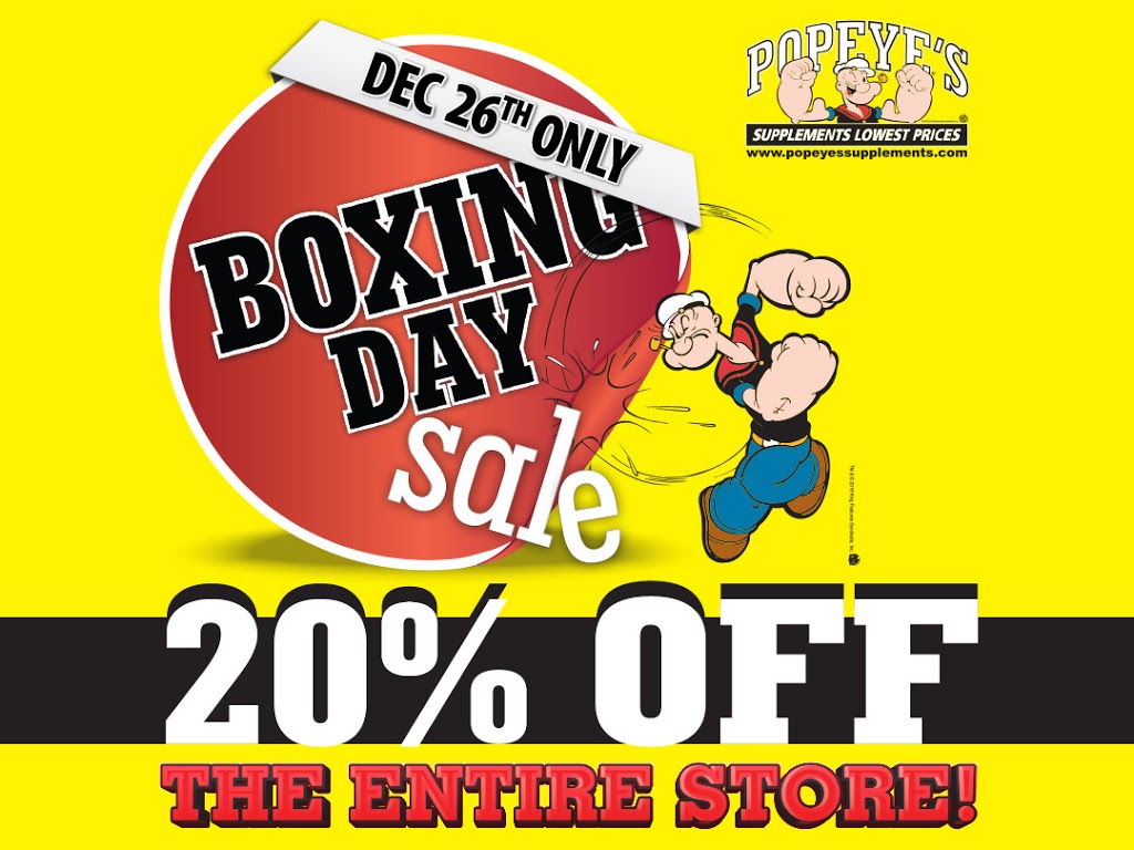 Popeyes Supplements Langley | 19925 Willowbrook Dr #104, Langley City, BC V2Y 1A7, Canada | Phone: (604) 533-8070