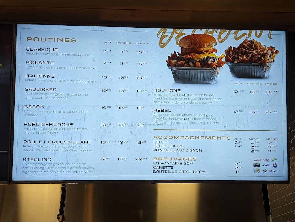 Holy Burgers | 4890 Bd des Forges, Trois-Rivières, QC G8Y 1X1, Canada | Phone: (819) 378-6398