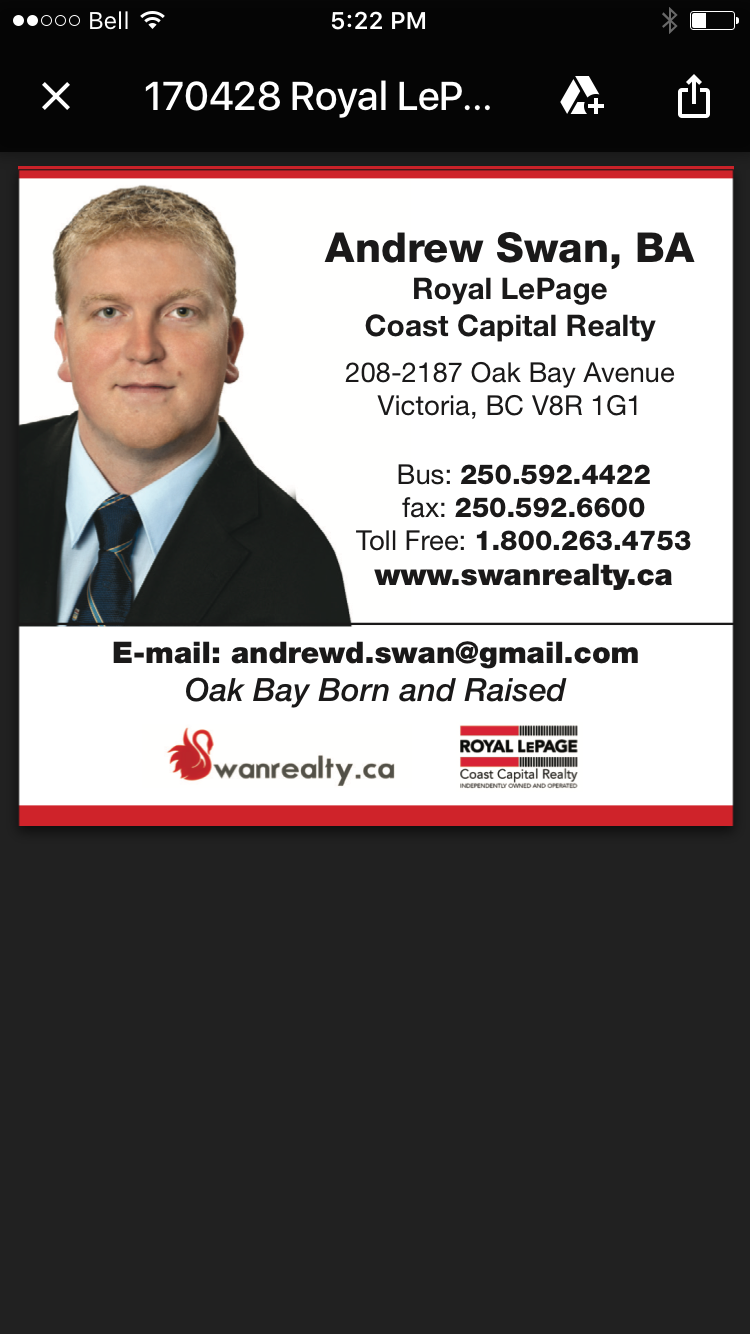 Andrew Swan | 208-2187 Oak Bay Ave, Victoria, BC V8R 1G1, Canada | Phone: (250) 686-3145
