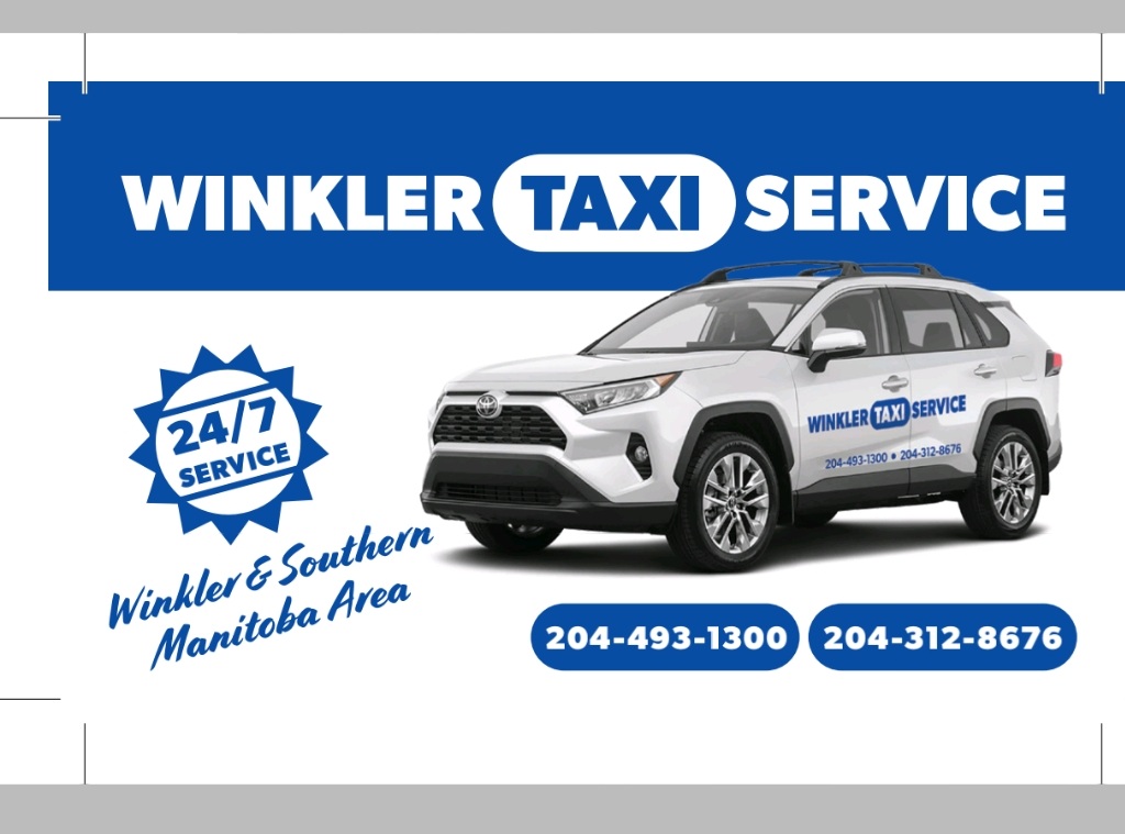 WINKLER TAXI SERVICE | 7 Emerald Cres, Winkler, MB R6W 0L2, Canada | Phone: (204) 493-1300