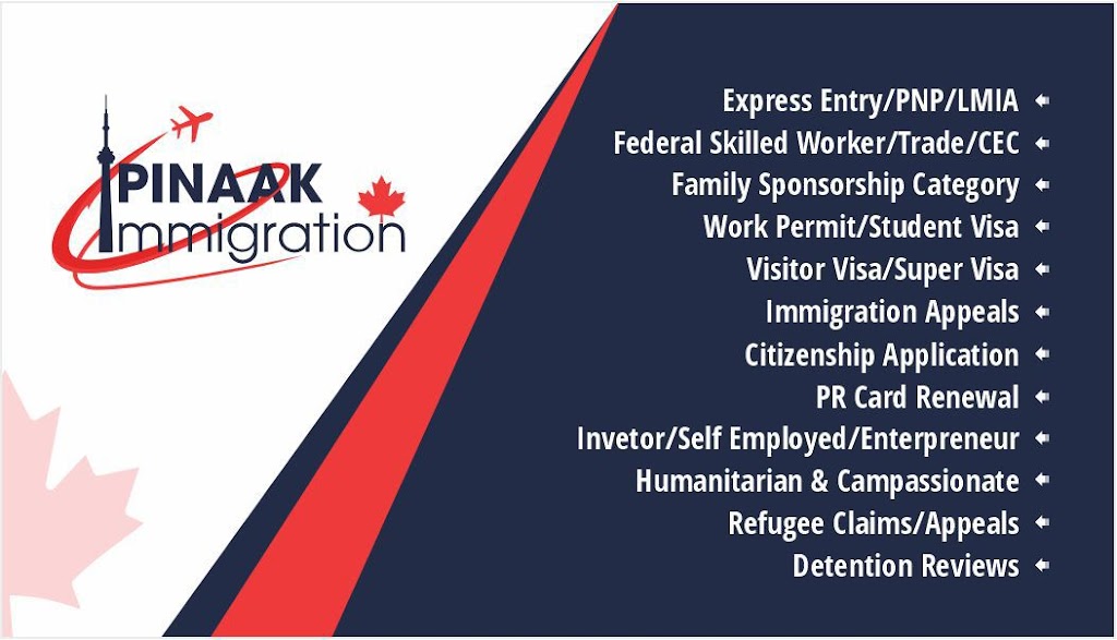 Pinaak Immigration | 445 Aspendale Cres, Mississauga, ON L5W 0E7, Canada | Phone: (647) 244-0786