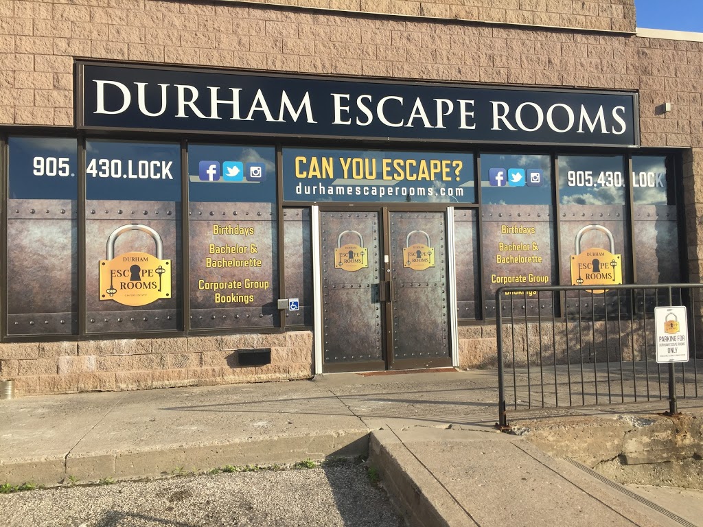 Durham Escape Rooms | 1121 Dundas St E #9, Whitby, ON L1N 2K5, Canada | Phone: (905) 430-5625