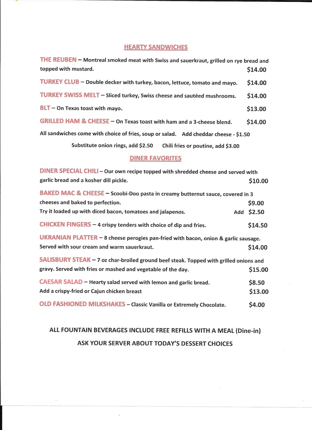 Nisku Centre Diner | 1501 8 St #1, Nisku, AB T9E 7S7, Canada | Phone: (780) 955-3000