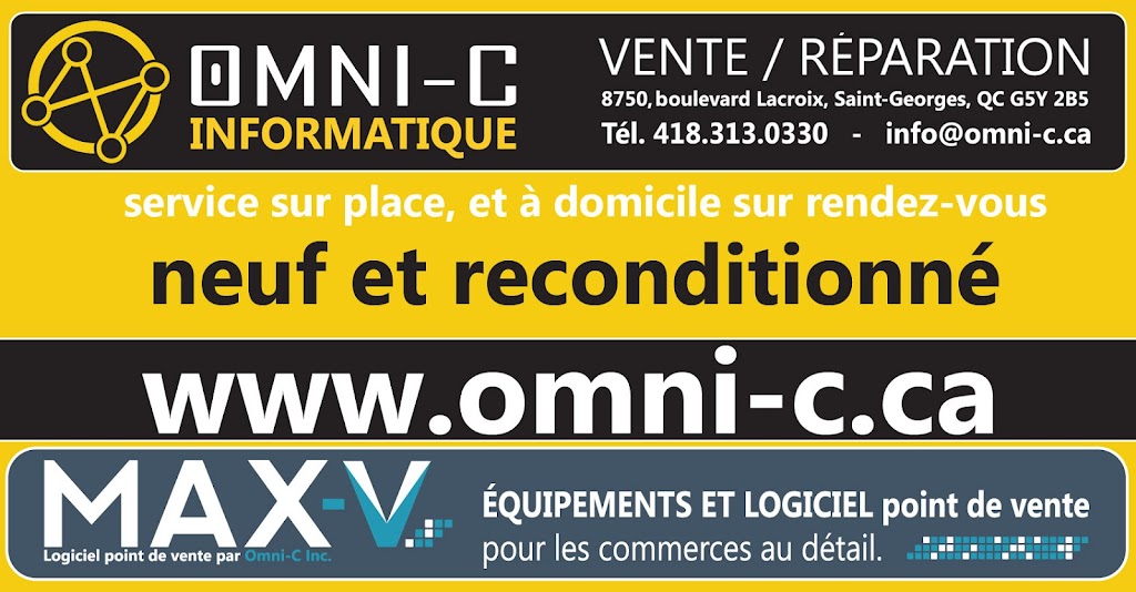 Omni-C Informatique | 11505 1ᴱ Avenue Suite 100, Saint-Georges, QC G5Y 7X3, Canada | Phone: (418) 221-7555
