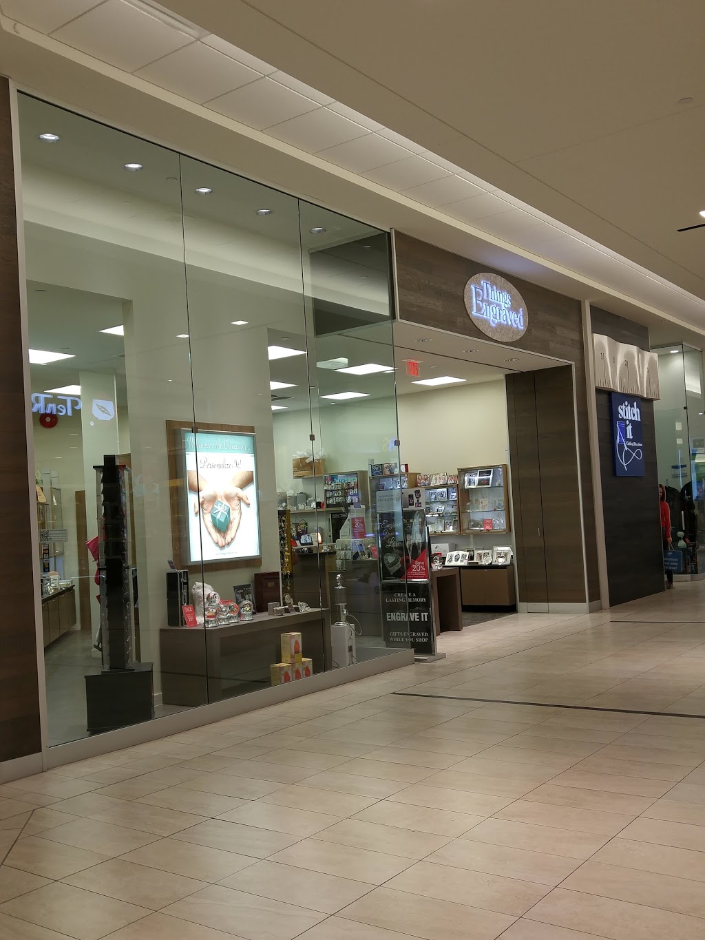 Things Engraved | Markville Shopping Centre, 5000 Hwy 7, Markham, ON L3R 4M9, Canada | Phone: (905) 474-2410