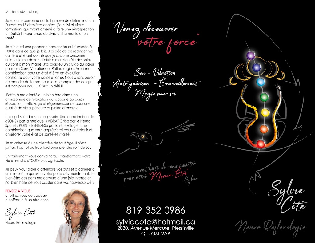 Sylvie Côté Neuro Réflexologie | 2030 Av. Mercure, Plessisville, QC G6L 2A9, Canada | Phone: (819) 352-0986