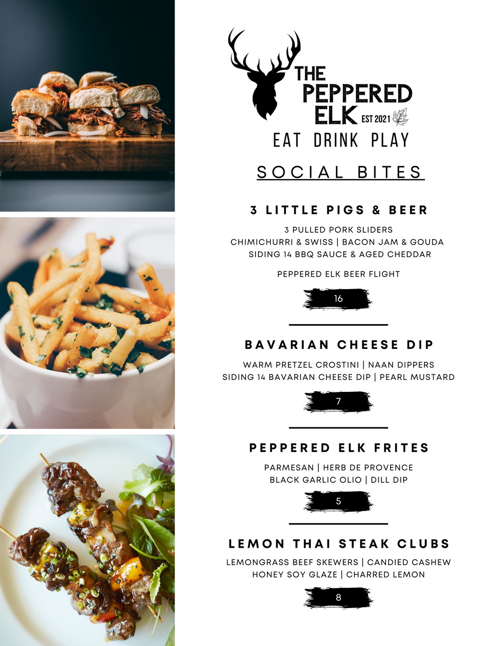 The Peppered Elk | 3519 46 St, Ponoka, AB T4J 1R5, Canada | Phone: (780) 851-2282