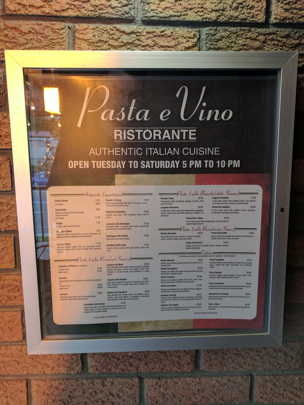 Pasta e Vino Ristorante | restaurant | 118 Paris St, Sudbury, ON P3E 3E1, Canada | 7056743050 OR +1 705-674-3050