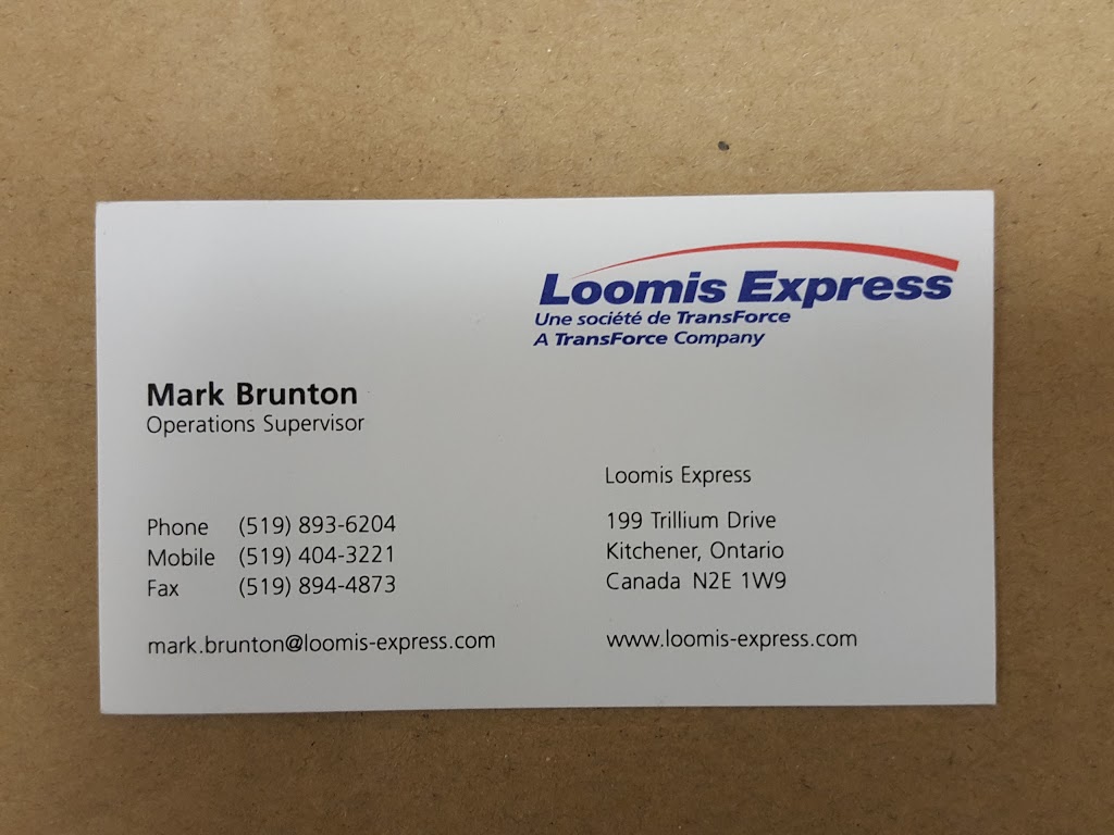 Loomis Express | point of interest | 199 Trillium Dr #3, Kitchener, ON N2E 1W9, Canada | 8553457447 OR +1 855-345-7447