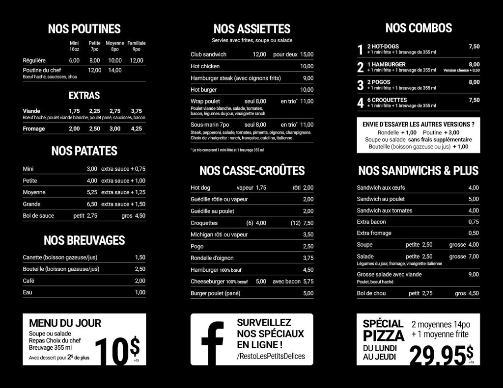 Resto Les Petits Delices | Saint-Alexandre, QC J0J 1S0, Canada | Phone: (438) 498-3354