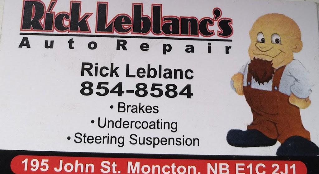 Rick LeBlancs Auto Repair | 195 John St, Moncton, NB E1C 2J1, Canada | Phone: (506) 854-8584