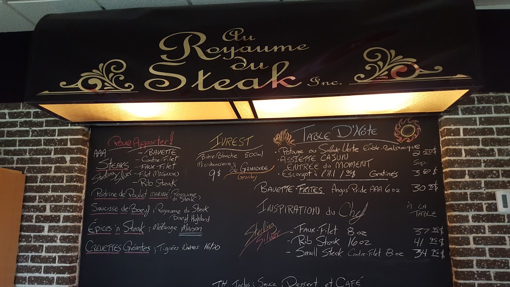 Royaume Du Steak | 627 8e Rang O, Saint-Joachim-de-Shefford, QC JE 2G0, Canada | Phone: (450) 539-0811