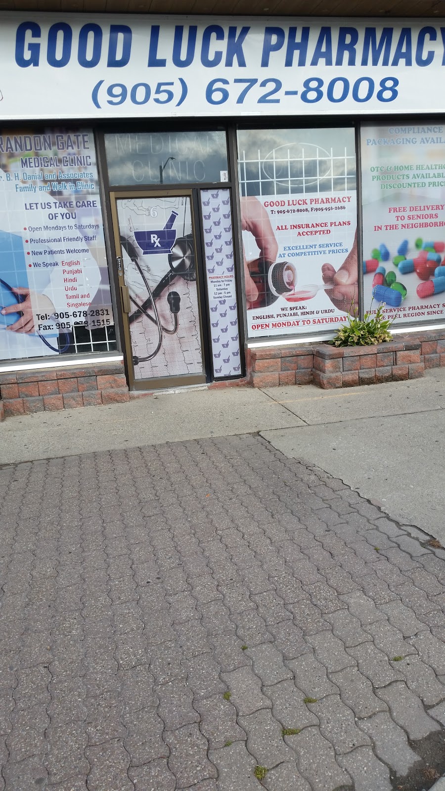 Good Luck Pharmacy Inc | 4025 Brandon Gate Drive, Mississauga, ON L4T 3Z9, Canada | Phone: (905) 672-8008