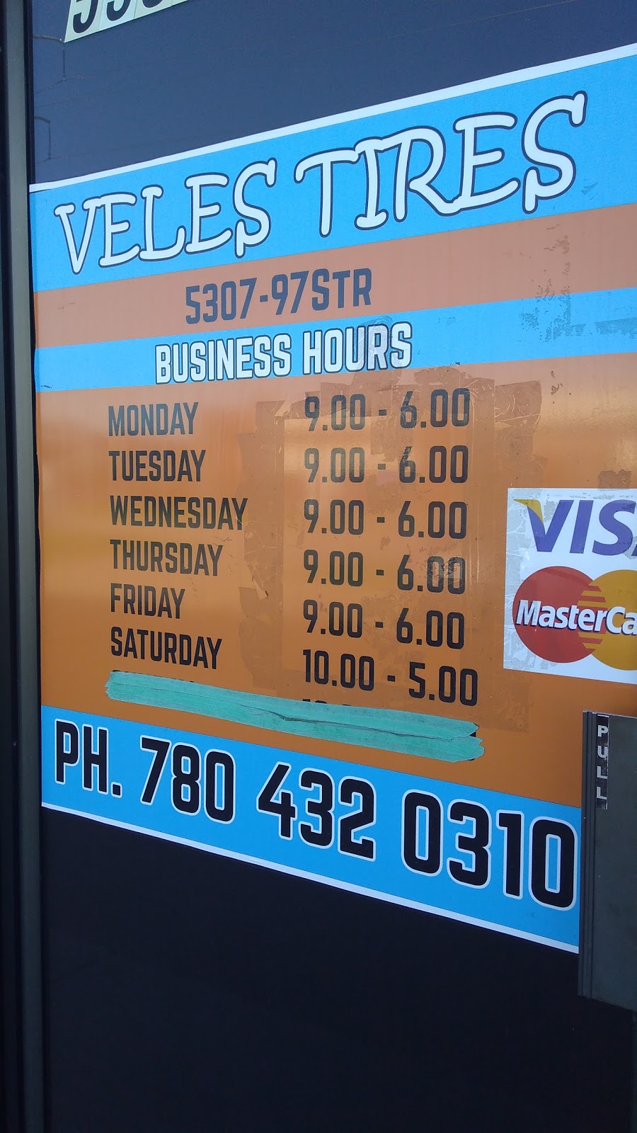 Veles Tires | 5307 97 St NW, Edmonton, AB T6E 5M6, Canada | Phone: (780) 432-0310