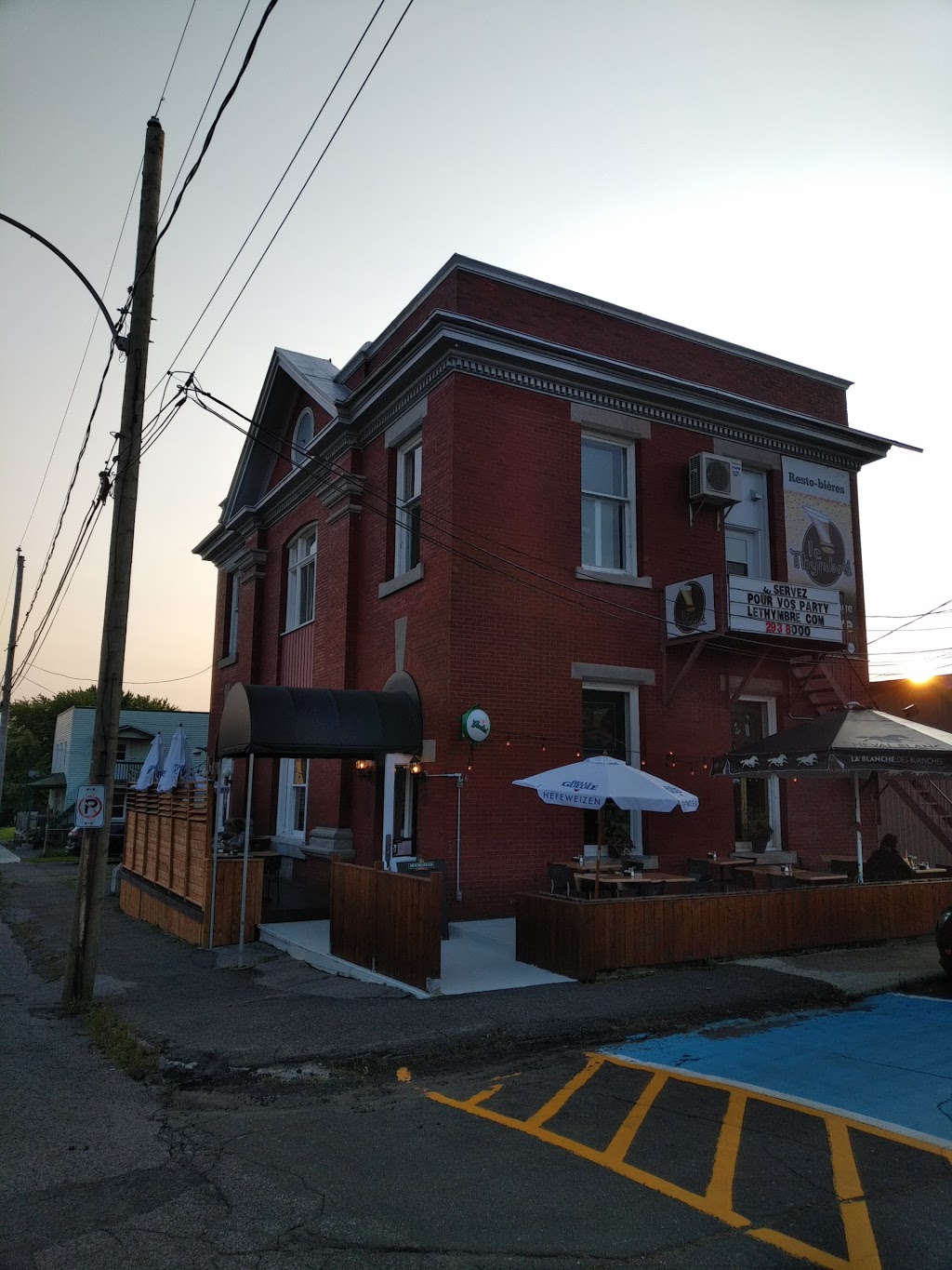 Resto-Bières Le Thymbré | 157 Rue du Curé Brassard, Nicolet, QC J3T 1E6, Canada | Phone: (819) 293-8000