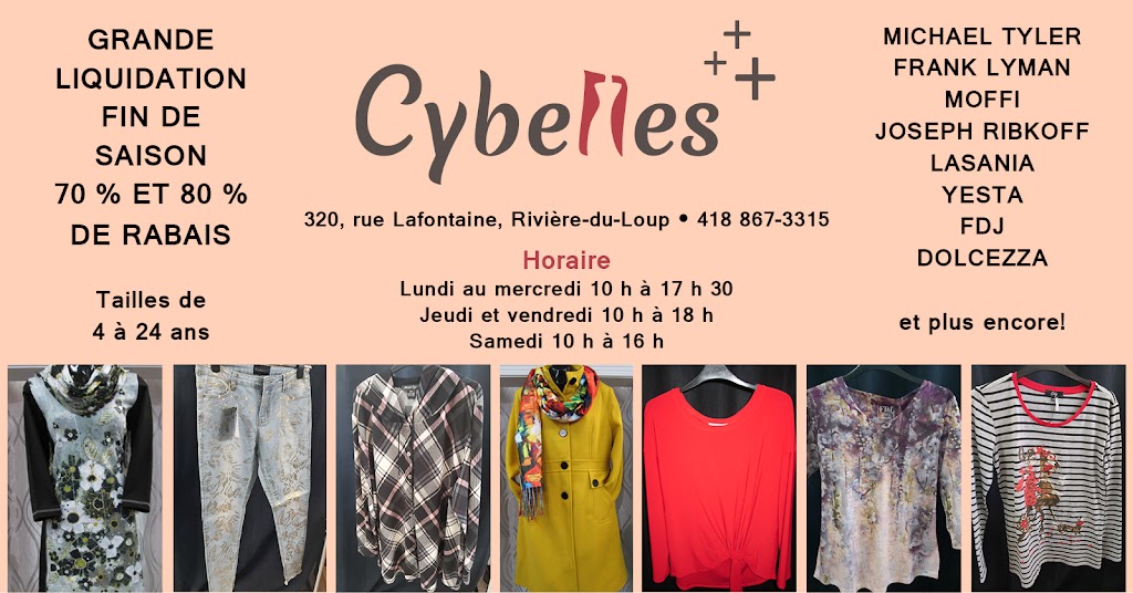 Boutique Cy-Belles Plus | 320 Rue Lafontaine, Rivière-du-Loup, QC G5R 3B1, Canada | Phone: (418) 867-3315