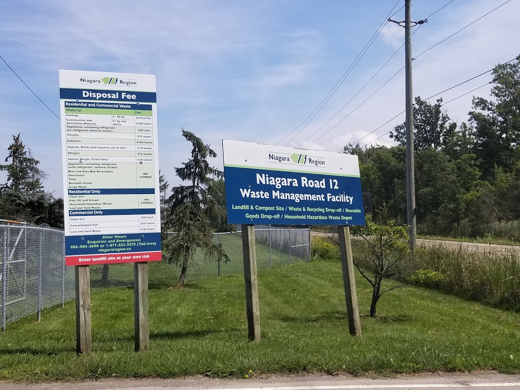 Niagara Road 12 Waste Management Facility | 7015 Concession 7 Rd, Smithville, ON L0R 2A0, Canada | Phone: (905) 356-4141