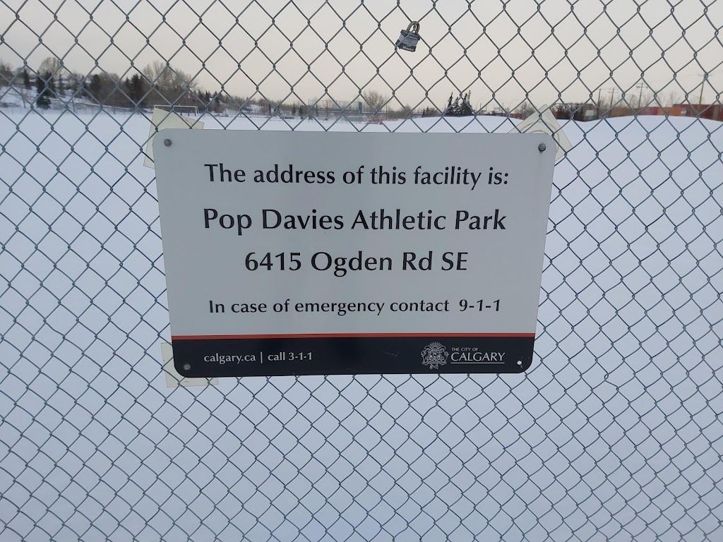 Pop Davies Athletic Park | 6415 Ogden Rd SE, Calgary, AB T2A 0K6, Canada | Phone: (403) 268-2489