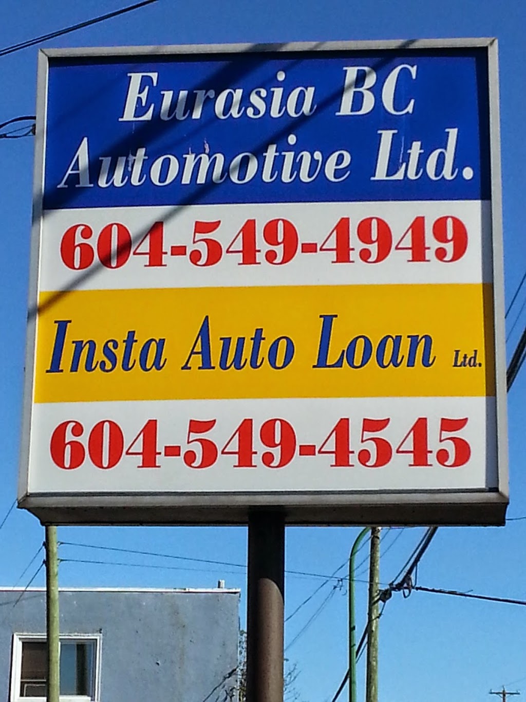 Eurasia BC Automotive | 7386 6th St, Burnaby, BC V3N 3L4, Canada | Phone: (604) 549-4949