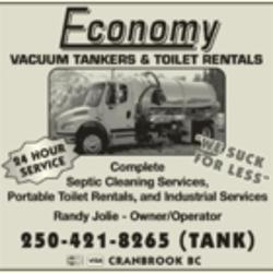 Economy Vacuum Tankers & Toilet Rentals | 3240 Moyie Ave, East Kootenay C, BC V0B 2A0, Canada | Phone: (250) 421-8265