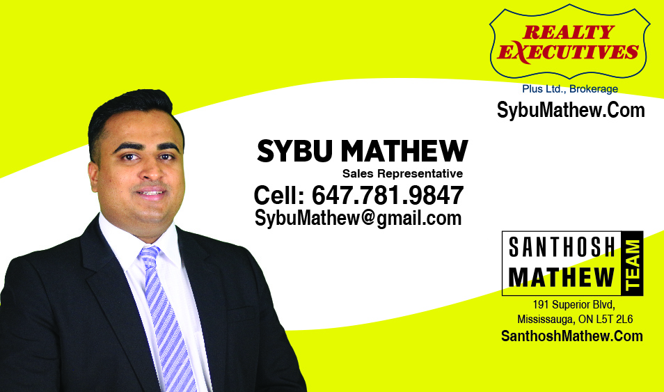 Sybu Mathew Real Estate | 4310 Sherwoodtowne Blvd Suite 303C, Mississauga, ON L4Z 4C4, Canada | Phone: (647) 781-9847
