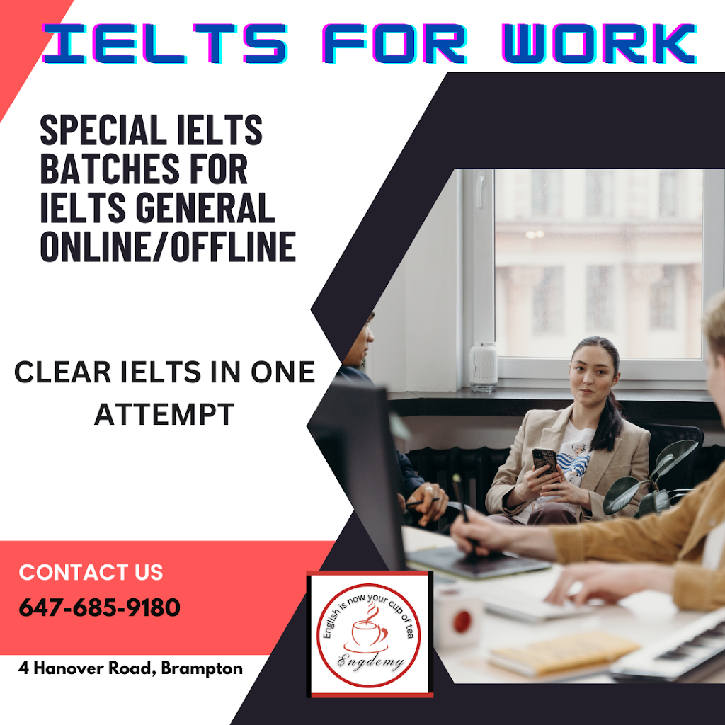 IELTS, SAT, CELPIP and English Coaching by Engdemy | 4 Hanover Rd, Brampton, ON L6S 4J1, Canada | Phone: (647) 685-9180