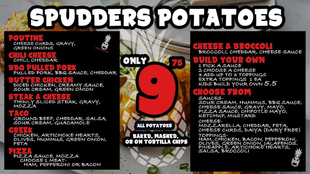 Spudders Pizza N Tacos | 2640 Rosedale Ave #1, Armstrong, BC V0E 1B1, Canada | Phone: (778) 442-2905