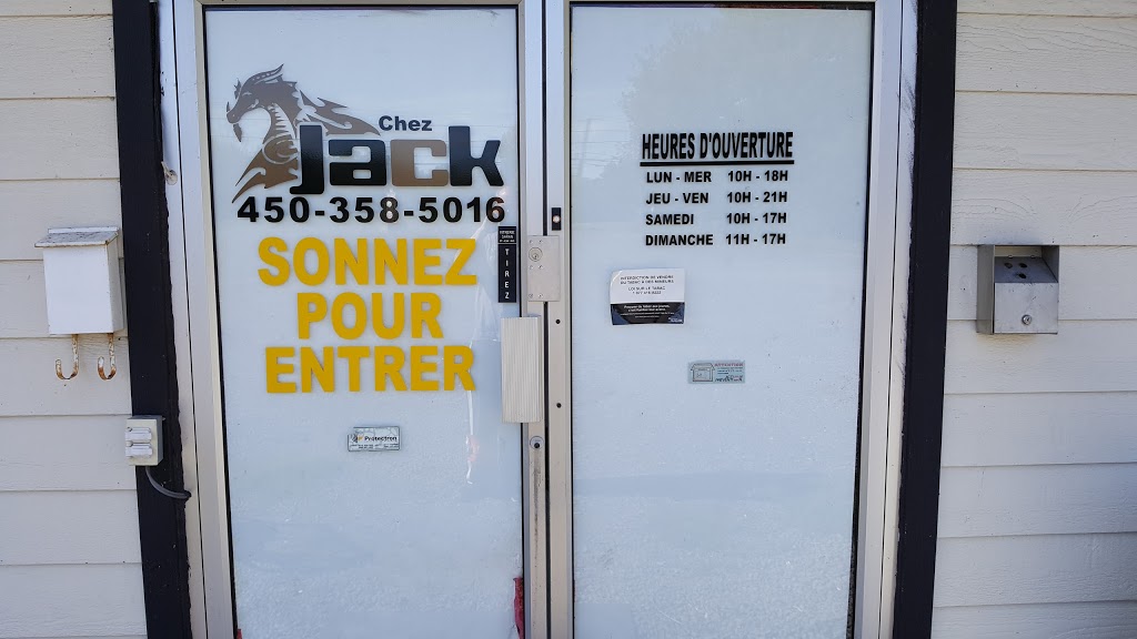 Chez Jack | 448 Chemin des Ormes, Saint-Jean-sur-Richelieu, QC J2Y 1H8, Canada | Phone: (450) 358-5016