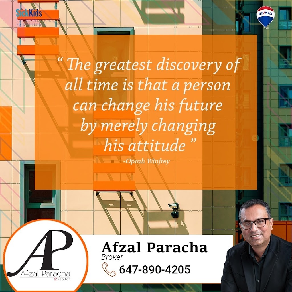 Afzal Paracha - Remax Real Estate Centre Inc -Brokerage | 66 Cedar Lake Crescent, Brampton, ON L6Y 0P9, Canada | Phone: (647) 890-4205