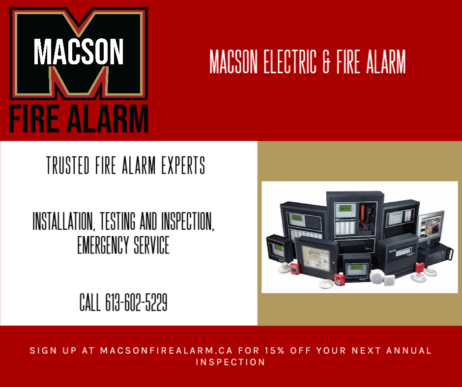 Macson Fire Alarm | 4381 Beachburg Rd, Pembroke, ON K8A 6W2, Canada | Phone: (613) 602-5229