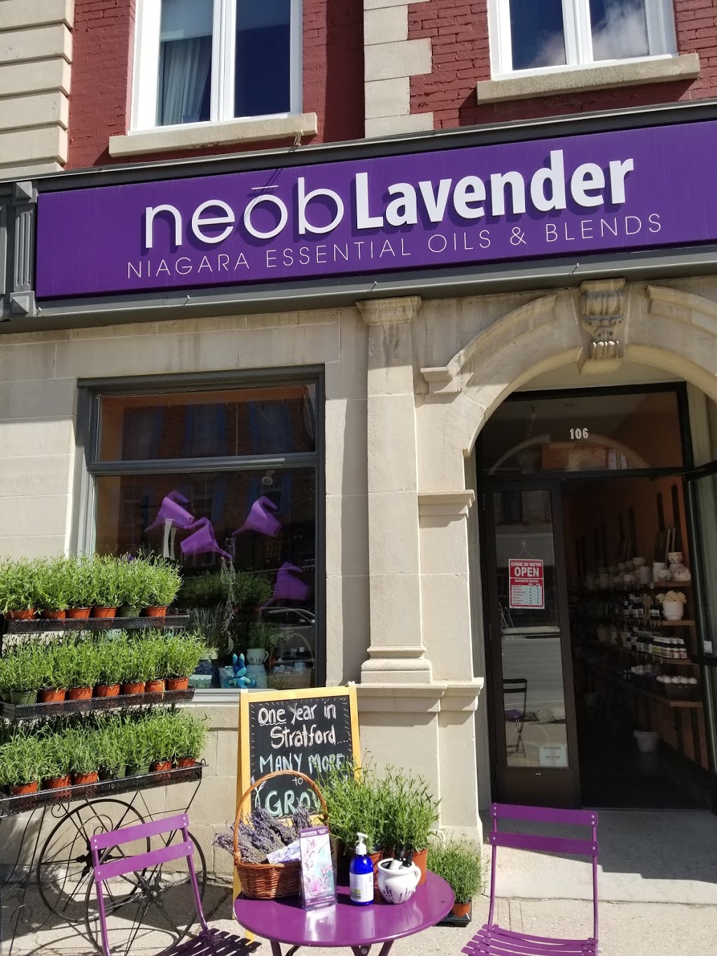 neob lavender | 106 Ontario St, Stratford, ON N5A 3H2, Canada | Phone: (519) 271-1108