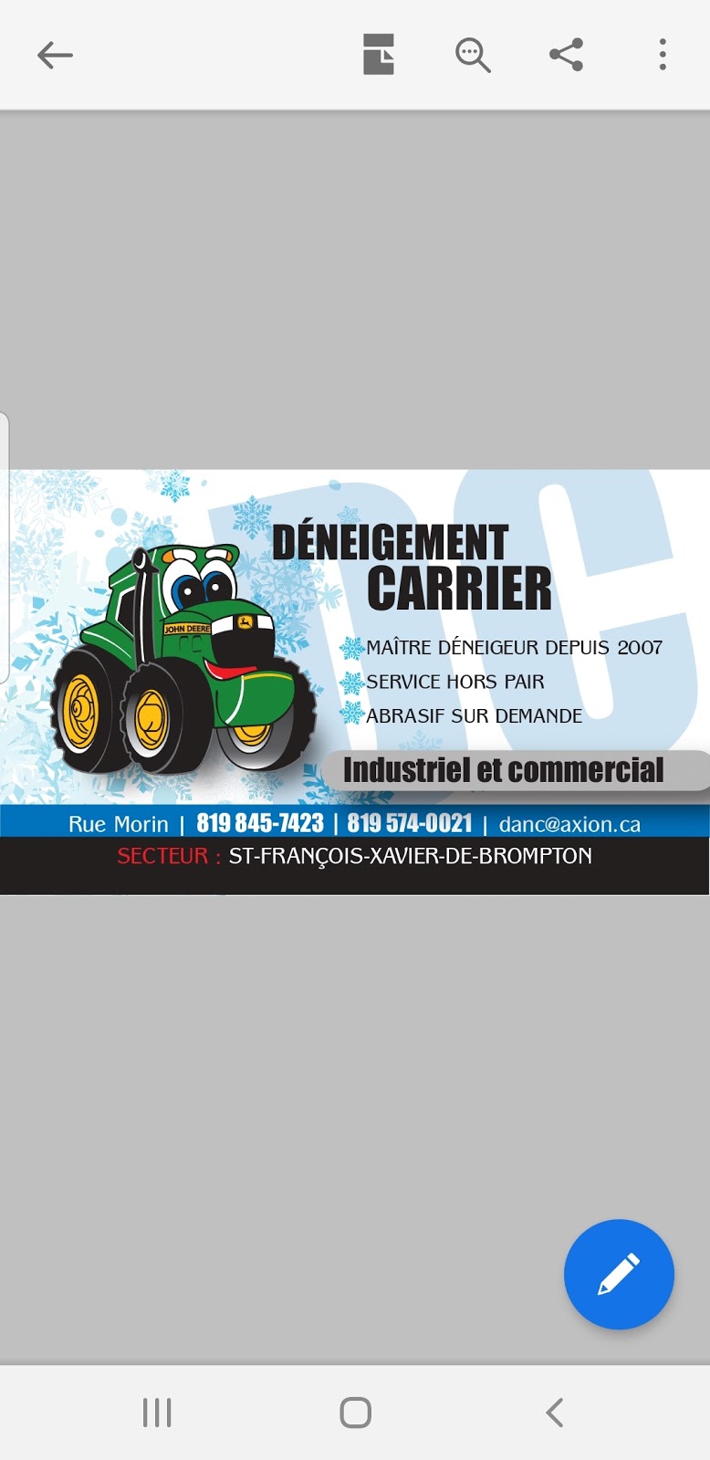 Déneigement Du Val St-Francois | 83 QC-249, Saint-François-Xavier-de-Brompton, QC J0B 2V0, Canada | Phone: (819) 574-0021
