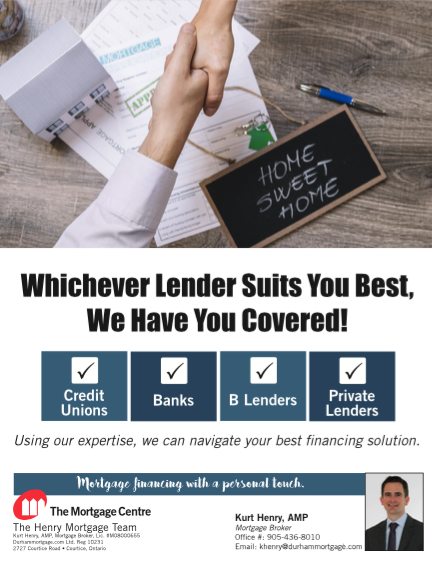 The Mortgage Centre - The Henry Mortgage Team | 2727 Courtice Rd 2nd Floor, Courtice, ON L1E 3A2, Canada | Phone: (905) 436-8010