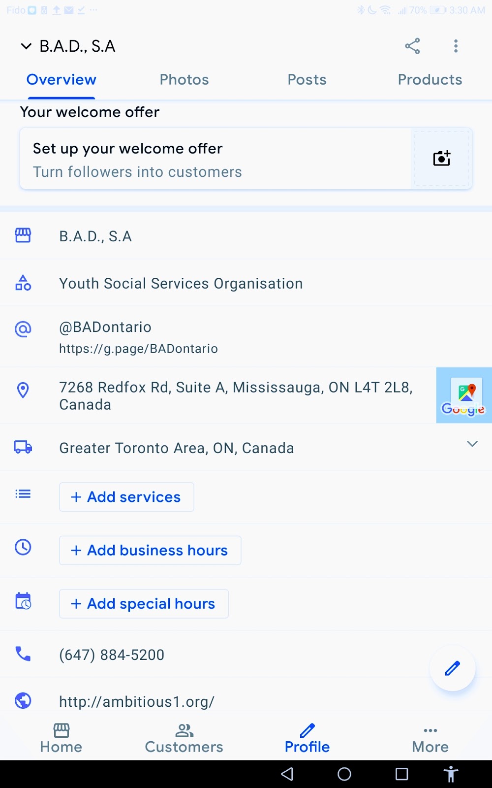 B.A.D., S.A | 21 Richgrove Drive 1009 B, Etobicoke, ON M9R 3A0, Canada | Phone: (905) 956-0776