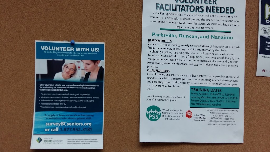 Volunteer Nanaimo | 3148 Barons Rd E, Nanaimo, BC V9T 4B5, Canada | Phone: (250) 758-7121