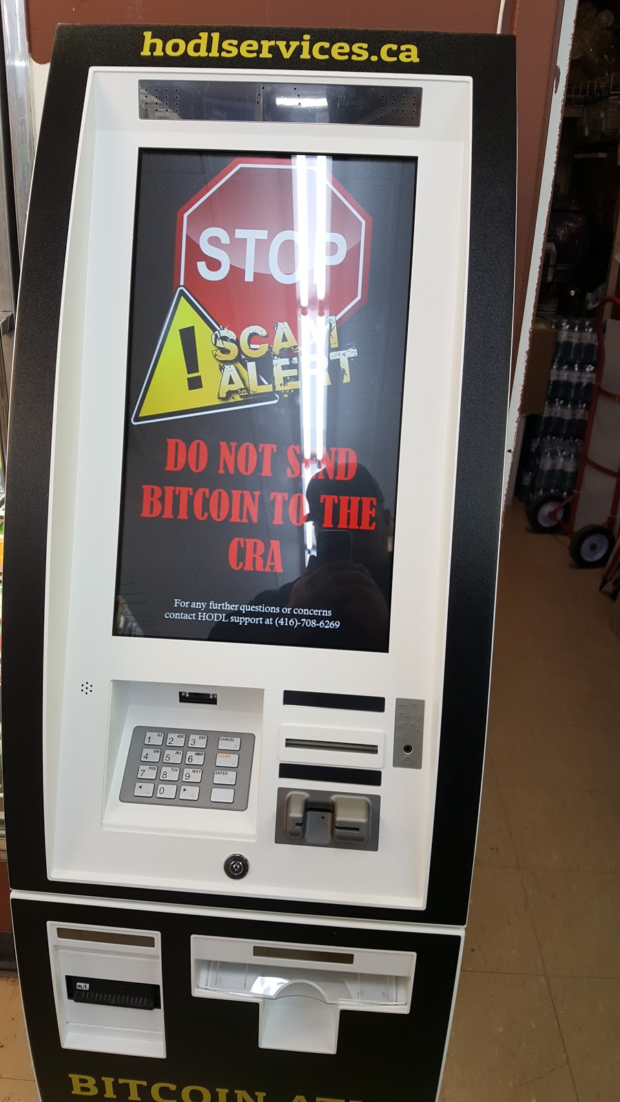 HODL Bitcoin ATM - Daisy Mart | 157 Bridge St W, Belleville, ON K8P 1J8, Canada | Phone: (416) 840-5444
