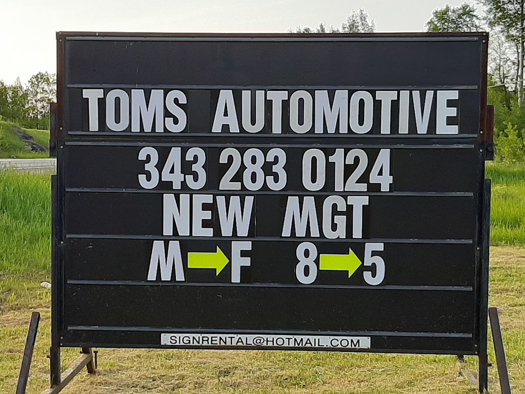 Toms Automotive | 8948 Road 38, Godfrey, ON K0H 1T0, Canada | Phone: (343) 283-0124
