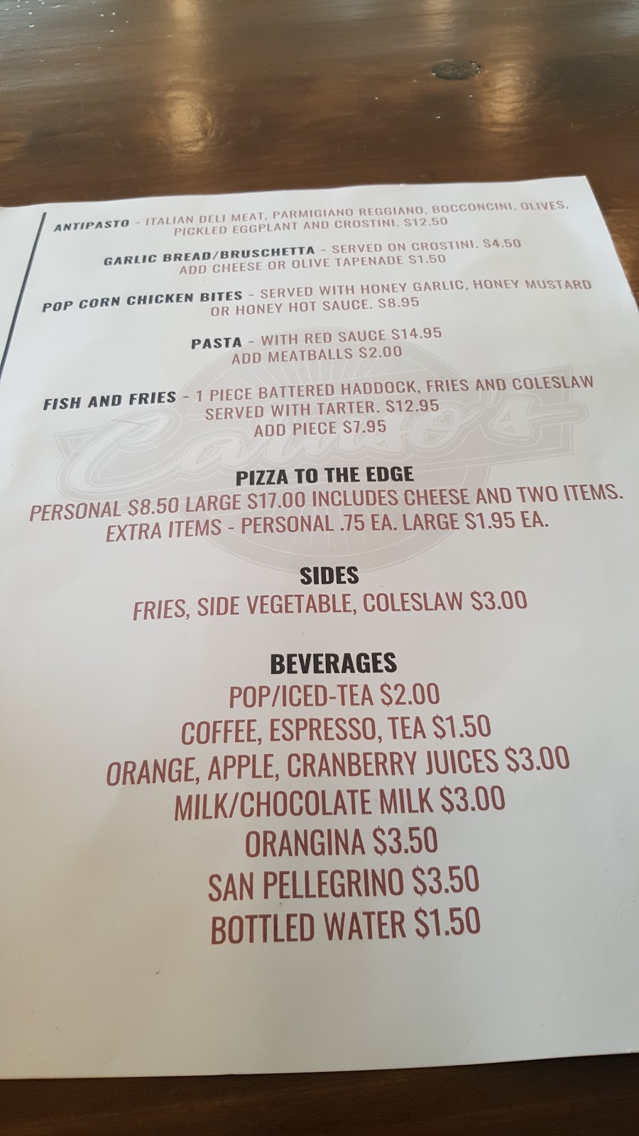 Carusos Family Resturaunt | Cayuga, ON N0A 1E0, Canada | Phone: (289) 736-7777