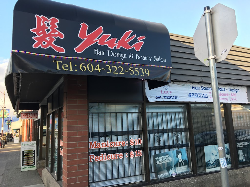 Yuki Hair Design & Beauty Salon | 5090 Victoria Dr, Vancouver, BC V5P 3T8, Canada | Phone: (604) 322-5539