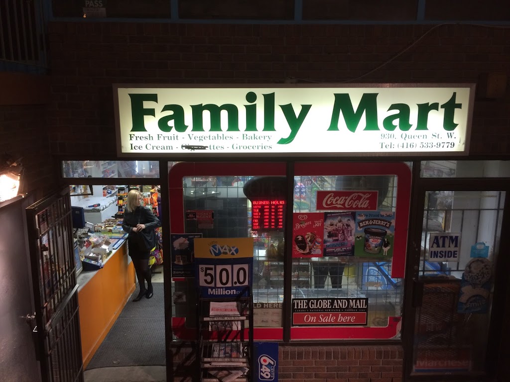 Family Mart | 930 Queen St W, Toronto, ON M6J 1G6, Canada | Phone: (416) 533-9779