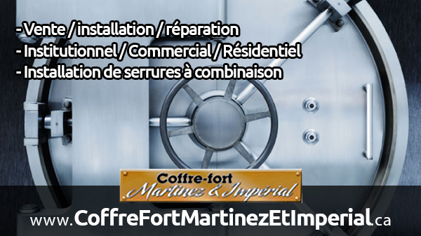 Coffre-fort Martinez et Imperial | 1107 Rang N, Saint-Norbert, QC J0K 3C0, Canada | Phone: (514) 497-7899