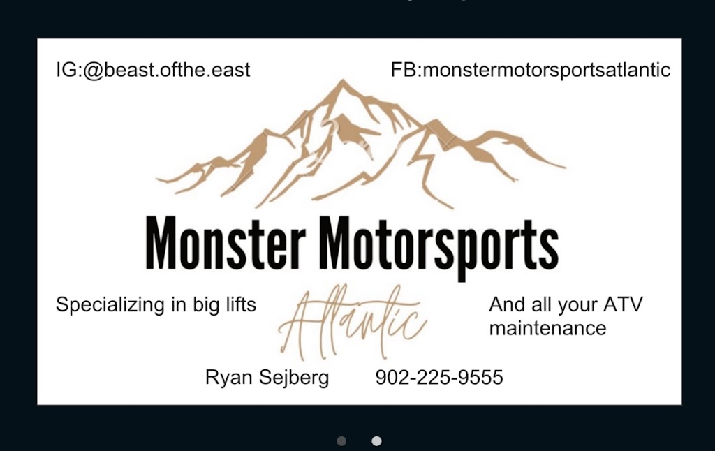 Monster Motorsports Atlantic | 376 Tanner Hill Rd, Westville, NS B0K 2A0, Canada | Phone: (902) 225-9555