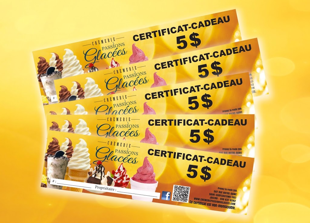 Cremerie Passions Glacees | 587 Rue Notre Dame, Saint-Chrysostome, QC J0S 1R0, Canada