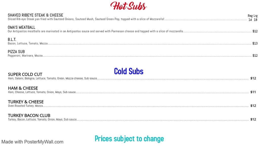 Athenas Subs | 6235 Drummond Rd, Niagara Falls, ON L2G 4M5, Canada | Phone: (289) 296-5766