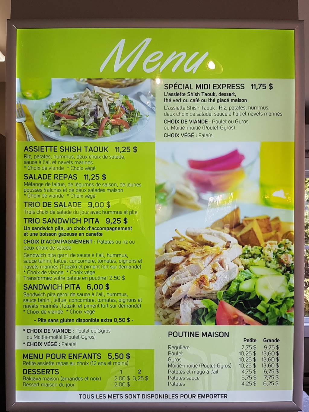 Restaurant Oli Shish Taouk | 2670 Rue Galt O, Sherbrooke, QC J1K 2X2, Canada | Phone: (819) 821-2494