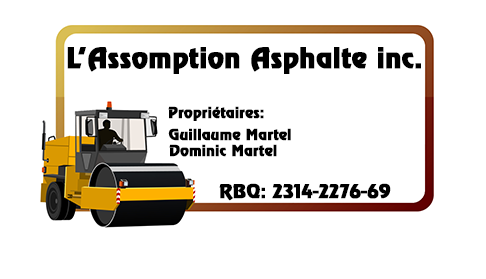 LAssomption Asphalte Inc | 114 Avenue du Parc, LAssomption, QC J5W 2Y9, Canada | Phone: (450) 589-3026