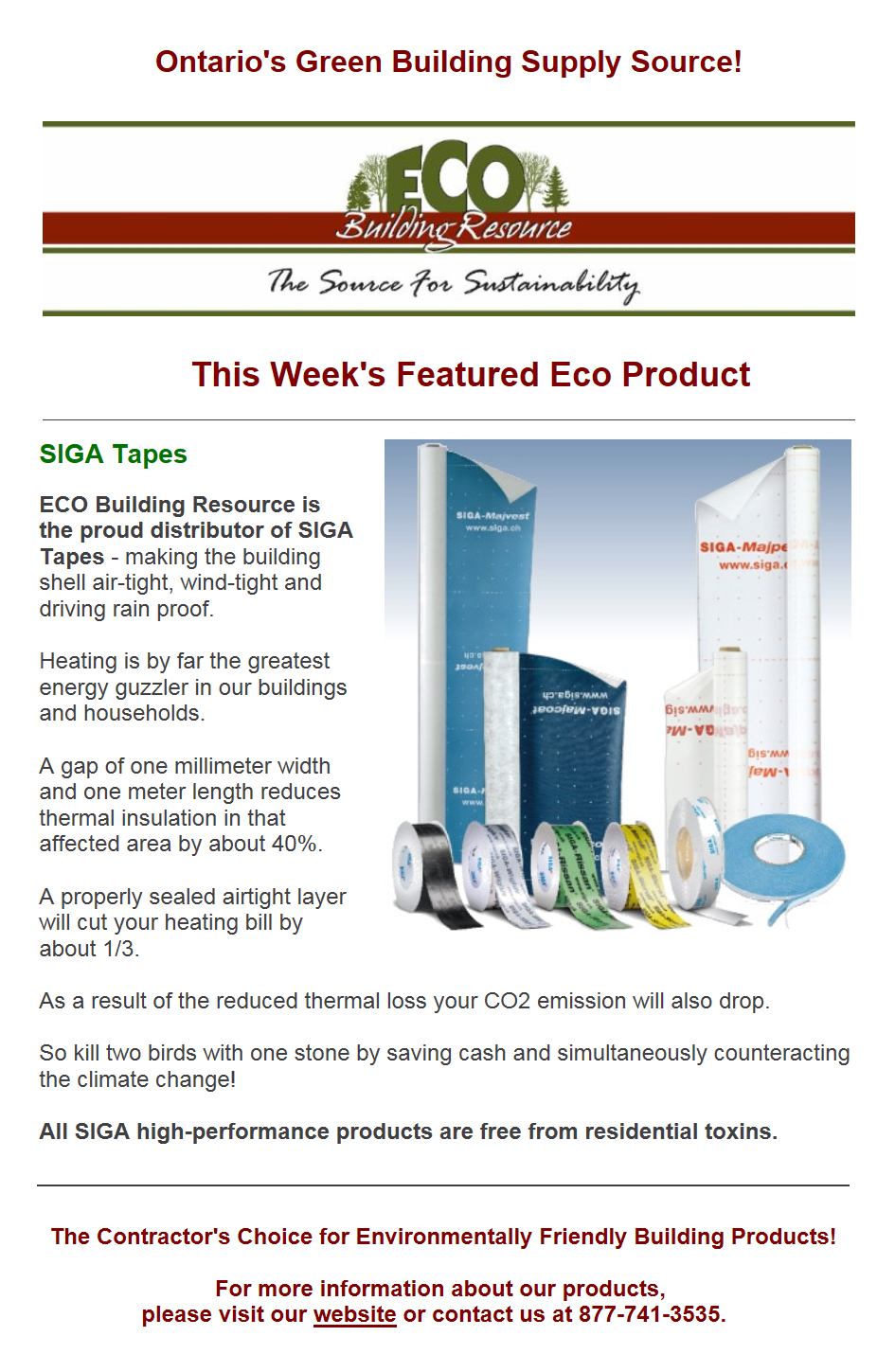 Eco Building Resource | 136 Wellington St E #5, Aurora, ON L4G 1J1, Canada | Phone: (905) 841-3535