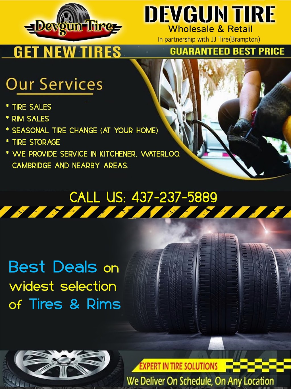 Devgun Tire Inc | 48 Ravenswood Rd, Breslau, ON N0B 1M0, Canada | Phone: (437) 237-5889